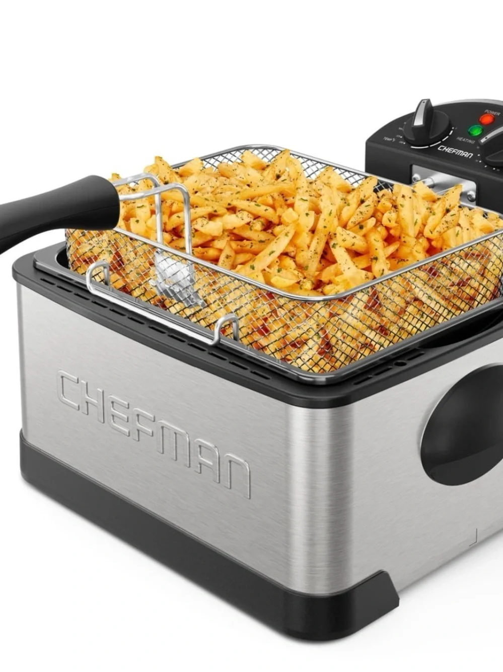 Silver & Black Deep Fryer - 4.5-Quart Capacity